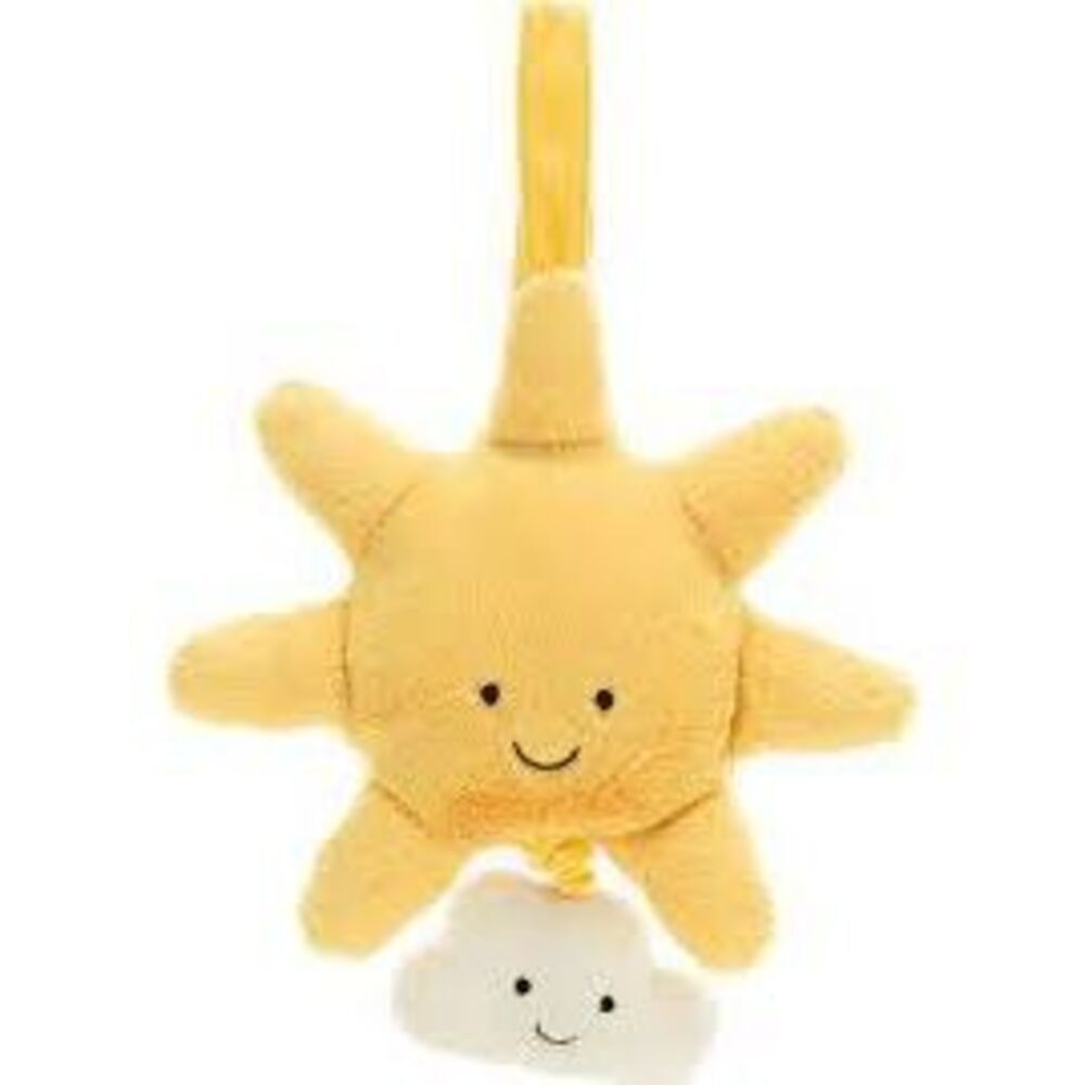 Baby Jellycat Sun Cloud Musical Pull Soft Plush Stuffed